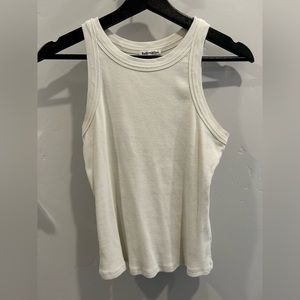 Ribbed White Reformation Tank Top